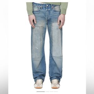 Ralph Lauren Double RL Vintage 5 Pocket Japan Woven Selvedge Denim Jeans Mens 40